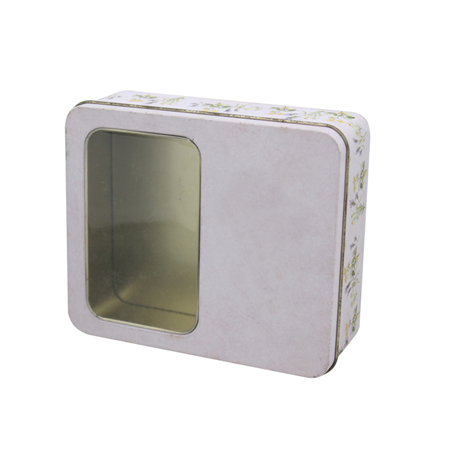 metal box with clear window